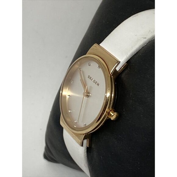 Skagen SKW2351 Women\'s White Leather Analog Dial Quartz Wrist Watch JK642 main image 6